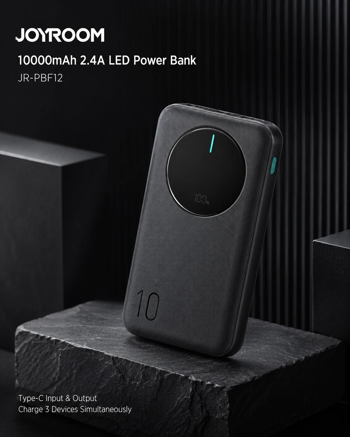 JOYROOM JR-PBF12 10000mAh 2.4A LED Power Bank